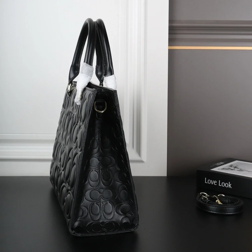 COACH Maggie Quilted Tote Bag with Decorative Cherry Charm - Picture 2 of 9